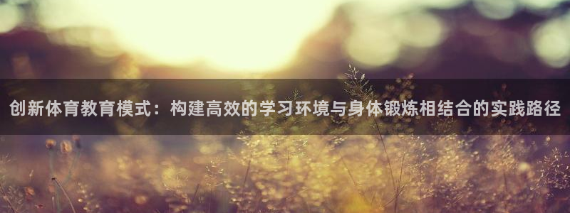 betway西汉姆：创新体育教育模式：构建高效的学习环境与身体锻炼相结合的实践路径